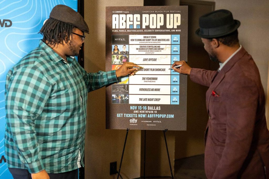 ABFF DAL Day1 HBO Sam Henderson Luke Harris autograph